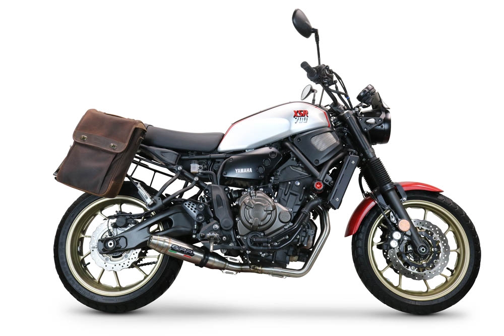 Escape compatible con Yamaha Xsr 700 2021-2024, Deeptone Inox, Escape completo, no legal para países de la UE, con db killer extraíble 