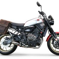 Escape compatible con Yamaha Xsr 700 2021-2024, Deeptone Inox, Escape completo, no legal para países de la UE, con db killer extraíble 