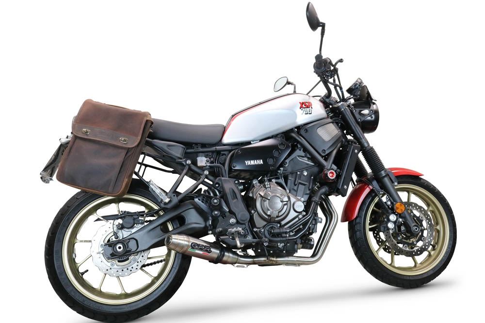 Escape compatible con Yamaha Xsr 700 2021-2024, Deeptone Inox, Escape completo, no legal para países de la UE, con db killer extraíble 