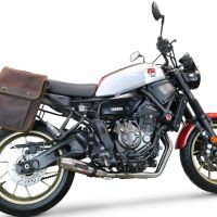 Escape compatible con Yamaha Xsr 700 2021-2024, Deeptone Inox, Escape completo, no legal para países de la UE, con db killer extraíble 
