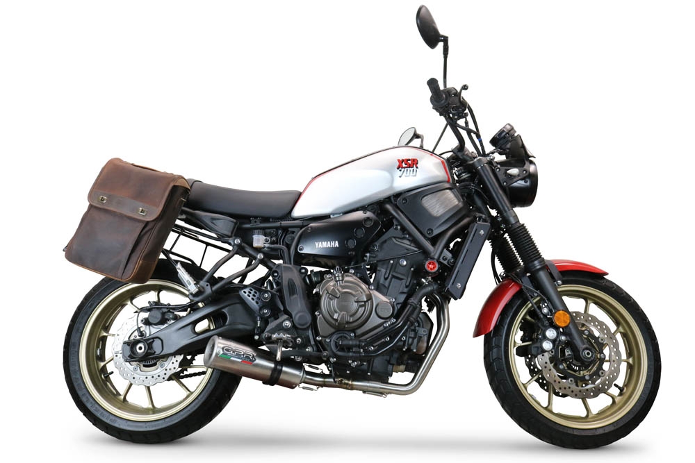 Escape compatible con Yamaha Xsr 700 2021-2024, M3 Inox , Escape completo, no legal para países de la UE, con db killer extraíble 