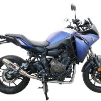 Escape compatible con Yamaha Tracer 7 GT 2020-2024, Deeptone Inox, Escape completo, no legal para países de la UE, con db killer extraíble 