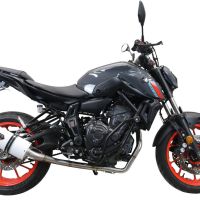 GPR escape compatible con  Yamaha Mt-07  2021-2024, Albus Evo4, Escape completo homologado y legal,con catalizador incluido db killer extraíble 
