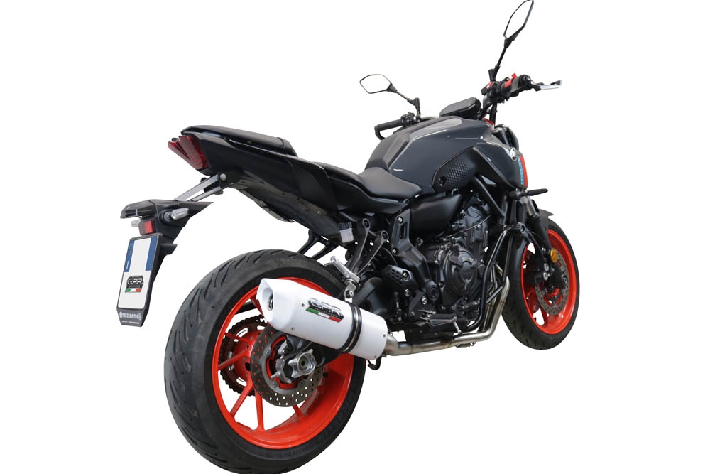 GPR escape compatible con  Yamaha Mt-07  2021-2024, Albus Evo4, Escape completo homologado y legal,con catalizador incluido db killer extraíble 