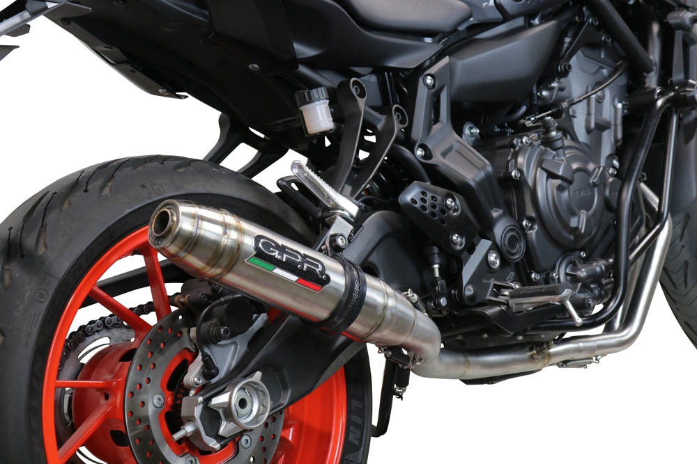 Escape compatible con Yamaha Xsr 700 2021-2024, Deeptone Inox, Escape completo, no legal para países de la UE, con db killer extraíble 