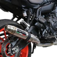 Escape compatible con Yamaha Xsr 700 2021-2024, Deeptone Inox, Escape completo, no legal para países de la UE, con db killer extraíble 