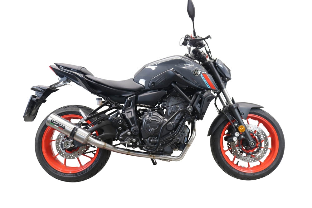 Escape compatible con Yamaha Mt-07 2021-2024, M3 Inox , Escape completo, no legal para países de la UE, con db killer extraíble 