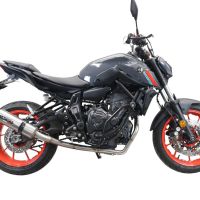Escape compatible con Yamaha Mt-07 2021-2024, M3 Inox , Escape completo, no legal para países de la UE, con db killer extraíble 