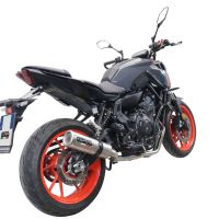 Escape compatible con Yamaha Mt-07 2021-2024, M3 Inox , Escape completo, no legal para países de la UE, con db killer extraíble 