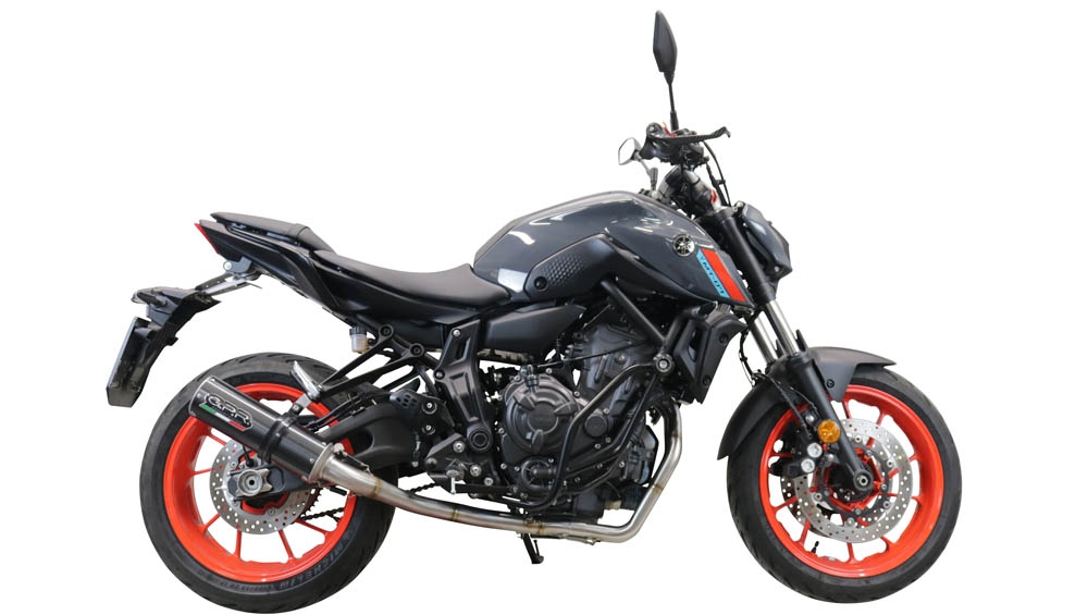 Escape compatible con Yamaha Mt-07 2021-2024, M3 Poppy , Escape completo, no legal para países de la UE, con db killer extraíble 