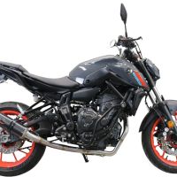 Escape compatible con Yamaha Mt-07 2021-2024, M3 Poppy , Escape completo, no legal para países de la UE, con db killer extraíble 
