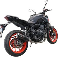 Escape compatible con Yamaha Mt-07 2021-2024, M3 Poppy , Escape completo, no legal para países de la UE, con db killer extraíble 