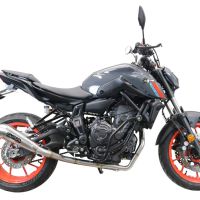 Escape compatible con Yamaha Mt-07 2021-2024, Powercone Evo, Escape completo, no legal para países de la UE, con db killer extraíble 