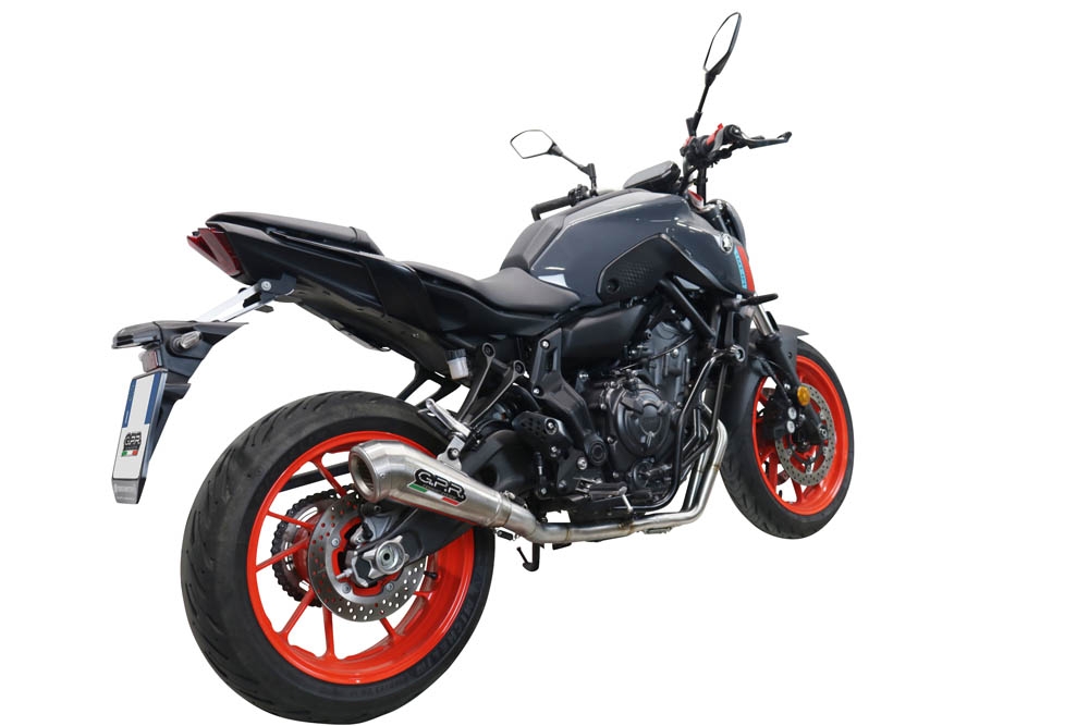 Escape compatible con Yamaha Mt-07 2021-2024, Powercone Evo, Escape completo, no legal para países de la UE, con db killer extraíble 