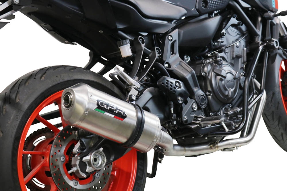 Escape compatible con Yamaha Xsr 700 2021-2024, Satinox , Escape completo, no legal para países de la UE, con db killer extraíble 
