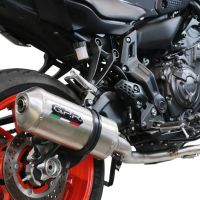 Escape compatible con Yamaha Xsr 700 2021-2024, Satinox , Escape completo, no legal para países de la UE, con db killer extraíble 