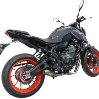 Escape compatible con Yamaha Mt-07 2021-2024, Deeptone Inox, Escape completo, no legal para países de la UE, con db killer extraíble 