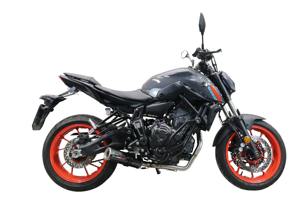 Escape compatible con Yamaha Mt-07 2021-2024, M3 Poppy , Escape completo, no legal para países de la UE, con db killer extraíble 