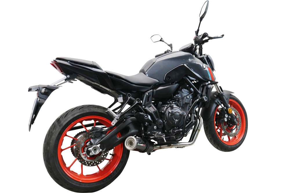 Escape compatible con Yamaha Mt-07 2021-2024, M3 Poppy , Escape completo, no legal para países de la UE, con db killer extraíble 