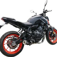 Escape compatible con Yamaha Mt-07 2021-2024, M3 Poppy , Escape completo, no legal para países de la UE, con db killer extraíble 