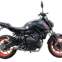 Escape compatible con Yamaha Mt-07 2021-2024, Powercone Evo, Escape completo, no legal para países de la UE, con db killer extraíble 