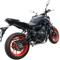 Escape compatible con Yamaha Mt-07 2021-2024, Powercone Evo, Escape completo, no legal para países de la UE, con db killer extraíble 