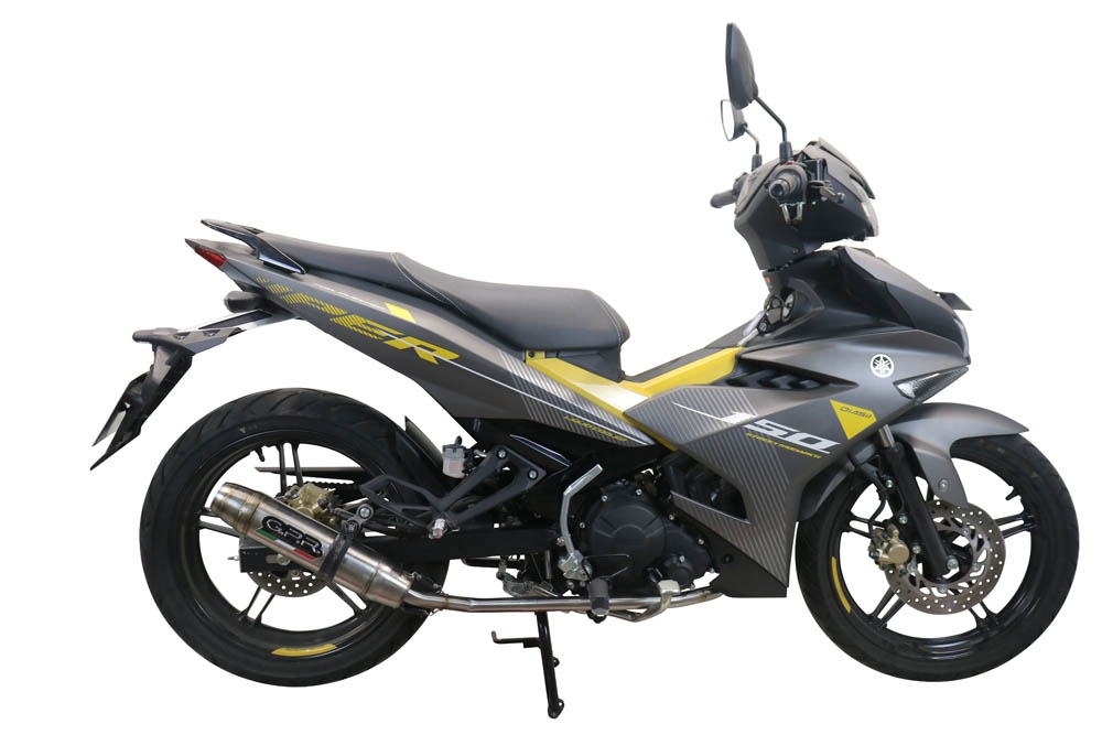 Escape compatible con Yamaha Sniper 150 2021-2022, Deeptone Inox, Escape completo racing, incluyendo colector y db killer desmontable, sin homologación 