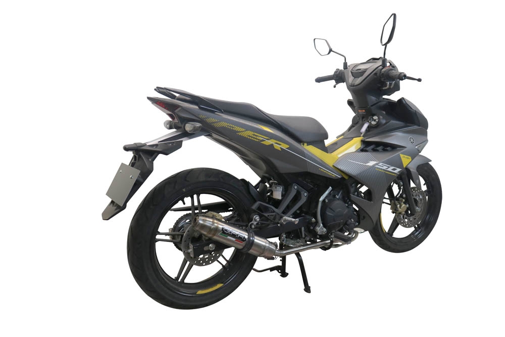 Escape compatible con Yamaha Sniper 150 2021-2022, Deeptone Inox, Escape completo racing, incluyendo colector y db killer desmontable, sin homologación 
