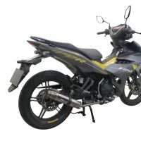 Escape compatible con Yamaha Sniper 150 2021-2022, Deeptone Inox, Escape completo racing, incluyendo colector y db killer desmontable, sin homologación 