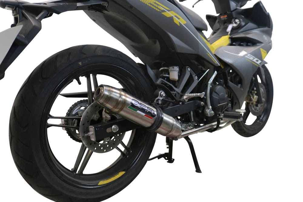 Escape compatible con Yamaha Sniper 150 2021-2022, Deeptone Inox, Escape completo racing, incluyendo colector y db killer desmontable, sin homologación 