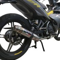 Escape compatible con Yamaha Sniper 150 2021-2022, Deeptone Inox, Escape completo racing, incluyendo colector y db killer desmontable, sin homologación 