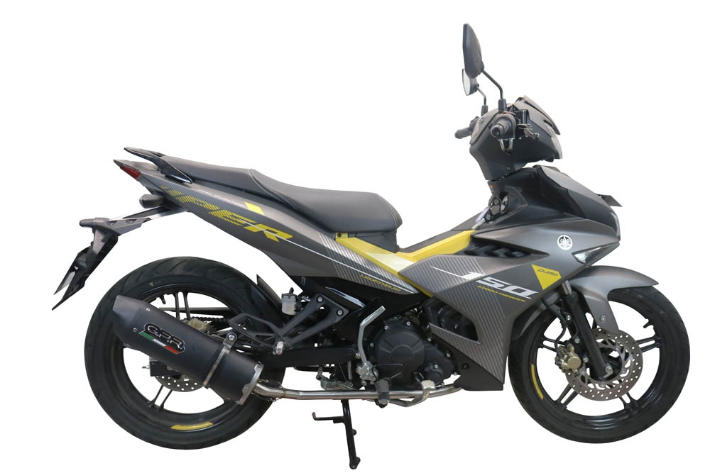 Escape compatible con Yamaha Sniper 150 2021-2022, Furore Nero, Escape completo racing, incluyendo colector y db killer desmontable, sin homologación 