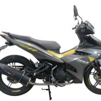 Escape compatible con Yamaha Sniper 150 2021-2022, Furore Nero, Escape completo racing, incluyendo colector y db killer desmontable, sin homologación 