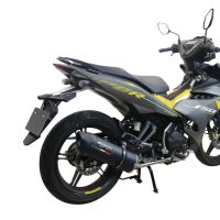 Escape compatible con Yamaha Sniper 150 2021-2022, Furore Nero, Escape completo racing, incluyendo colector y db killer desmontable, sin homologación 