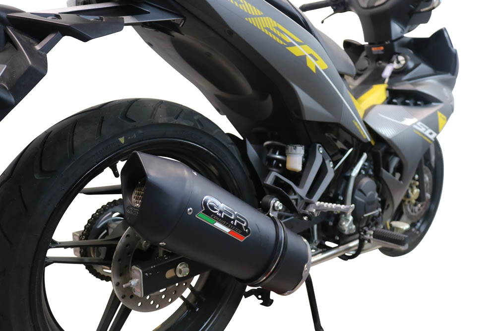 Escape compatible con Yamaha Sniper 150 2021-2022, Furore Nero, Escape completo racing, incluyendo colector y db killer desmontable, sin homologación 
