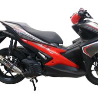 Escape compatible con Yamaha Aerox 155 2021-2022, Deeptone Inox, Escape completo racing, incluyendo colector y db killer desmontable, sin homologación 