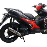 Escape compatible con Yamaha Aerox 155 2021-2022, Deeptone Inox, Escape completo racing, incluyendo colector y db killer desmontable, sin homologación 