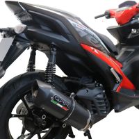 Escape compatible con Yamaha Aerox 155 VVA 2021-2023, Furore Nero, Escape completo racing, incluyendo colector y db killer desmontable, sin homologación 