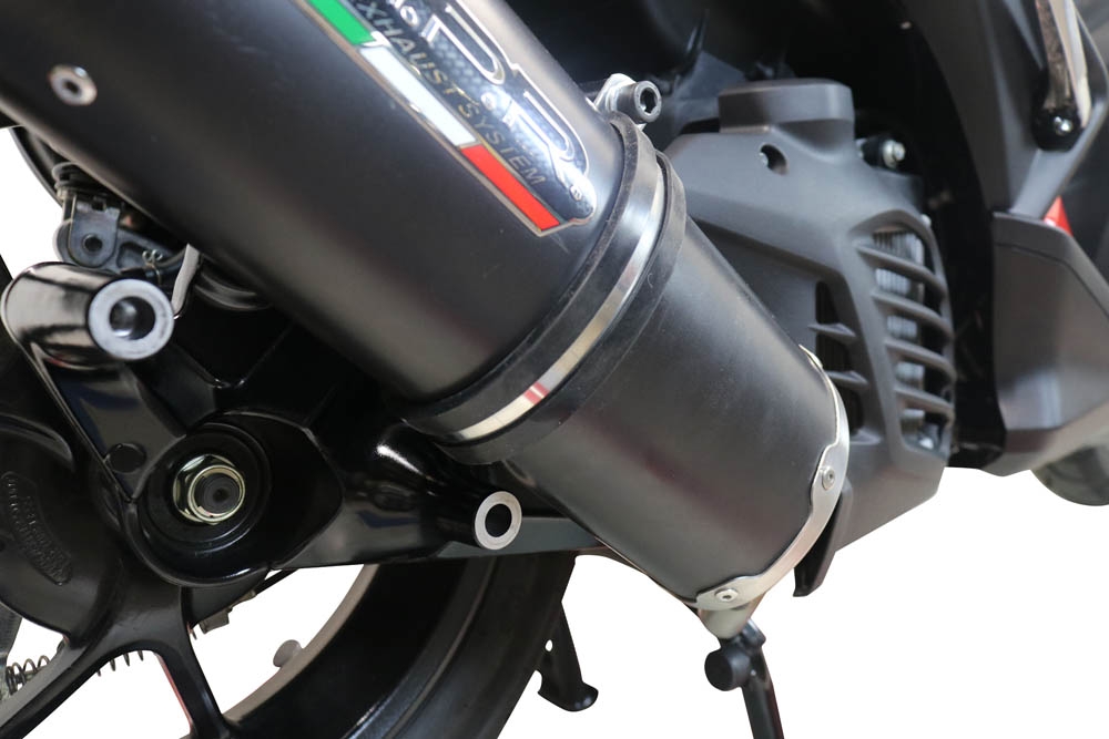 Escape compatible con Yamaha Aerox 155 VVA 2021-2023, Furore Nero, Escape completo racing, incluyendo colector y db killer desmontable, sin homologación 