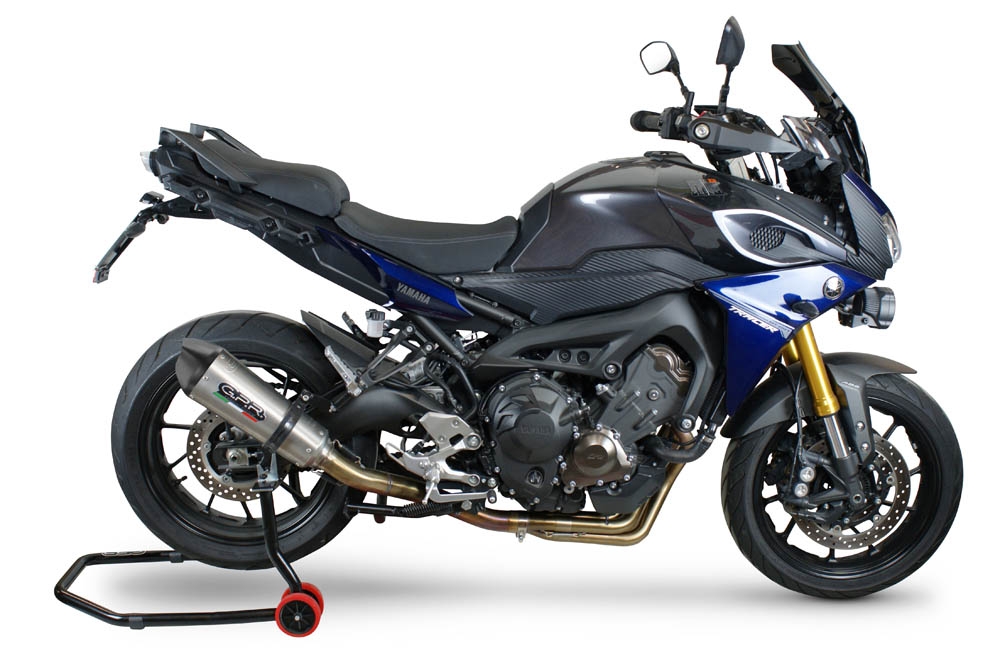 Escape compatible con Yamaha Mt-09 2021-2023, Gpe Ann. titanium, Escape completo, no legal para países de la UE, con db killer extraíble 