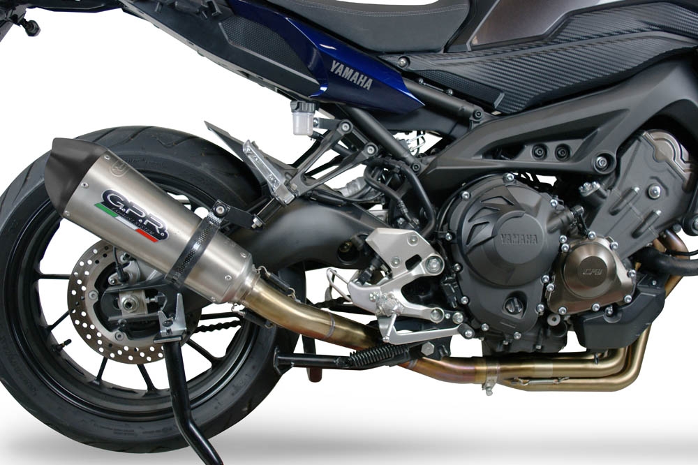 Escape compatible con Yamaha Mt-09 2021-2023, Gpe Ann. titanium, Escape completo, no legal para países de la UE, con db killer extraíble 