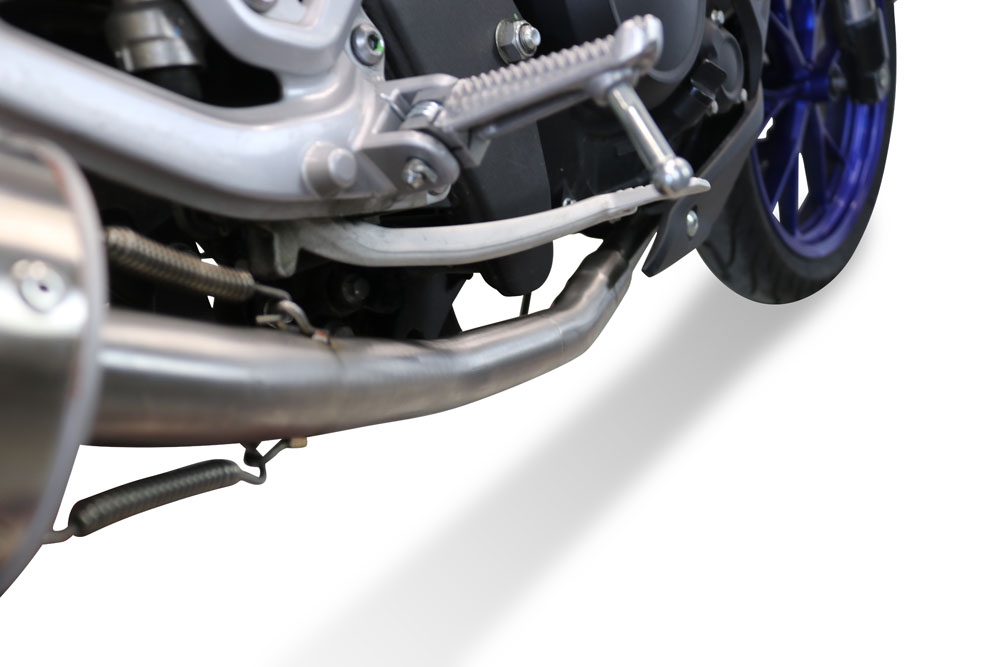 Escape compatible con Yamaha Mt 125 2021-2025, M3 Poppy , Escape completo, no legal para países de la UE, con db killer extraíble 