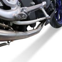 Escape compatible con Yamaha Mt 125 2021-2025, M3 Poppy , Escape completo, no legal para países de la UE, con db killer extraíble 