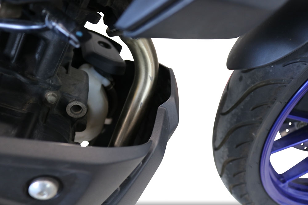 Escape compatible con Yamaha Mt 125 2021-2025, M3 Poppy , Escape completo, no legal para países de la UE, con db killer extraíble 