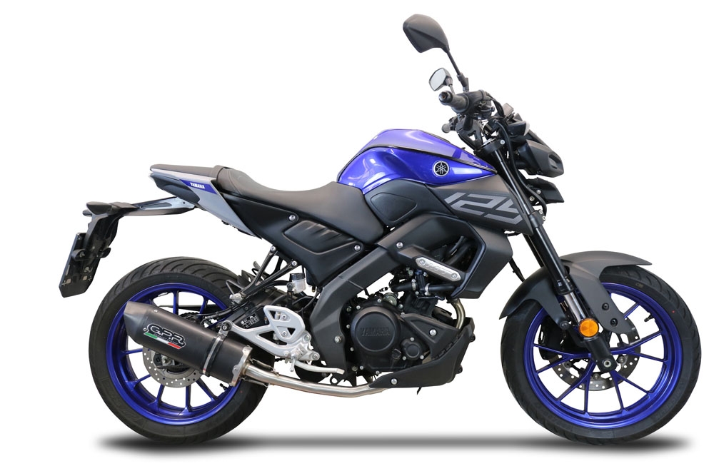 GPR escape compatible con  Yamaha Mt 125 2020-2020, Furore Evo4 Nero, Escape completo homologado y legal,con catalizador incluido db killer extraíble 