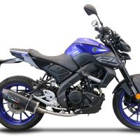 GPR escape compatible con  Yamaha Mt 125 2020-2020, Furore Evo4 Nero, Escape completo homologado y legal,con catalizador incluido db killer extraíble 