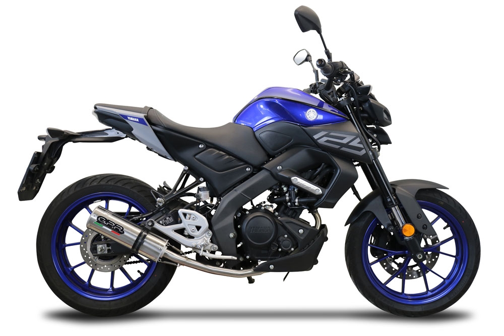 Escape compatible con Yamaha Mt 125 2021-2025, M3 Black Titanium, Escape completo, no legal para países de la UE, con db killer extraíble 
