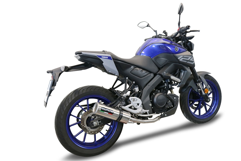 Escape compatible con Yamaha Mt 125 2021-2025, M3 Black Titanium, Escape completo, no legal para países de la UE, con db killer extraíble 