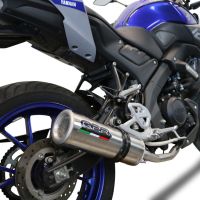 Escape compatible con Yamaha Mt 125 2021-2025, M3 Black Titanium, Escape completo, no legal para países de la UE, con db killer extraíble 