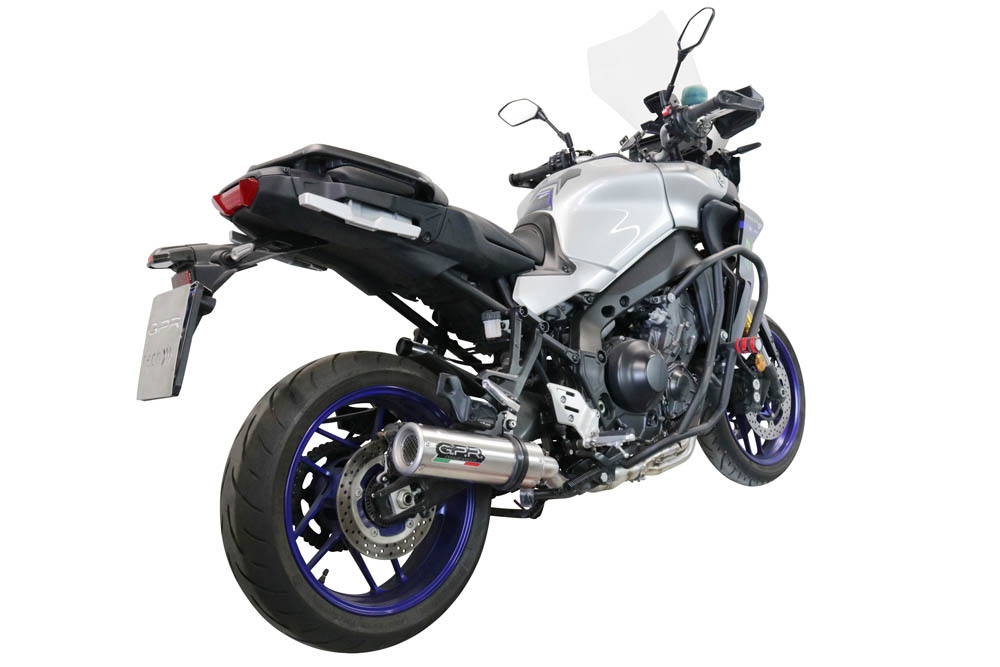 Escape compatible con Yamaha Tracer 9 2021-2024, M3 Inox , Escape completo homologado y legal,con catalizador incluido db killer extraíble 